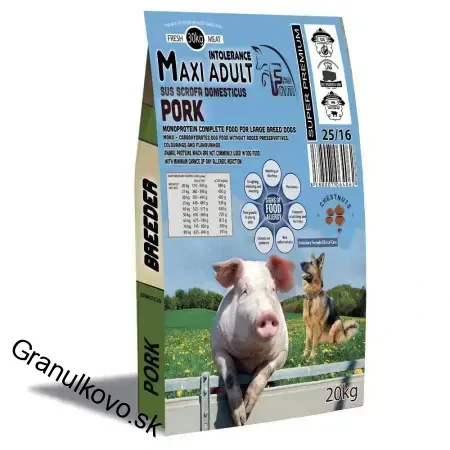 Fresh Farm Pork Adult Medium&Maxi Intolerance 20kg